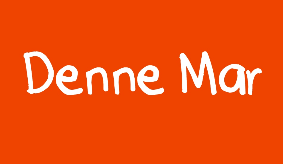 Denne Marker font big