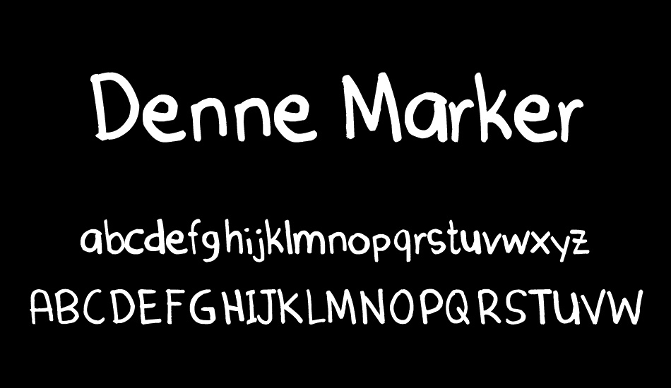 Denne Marker font