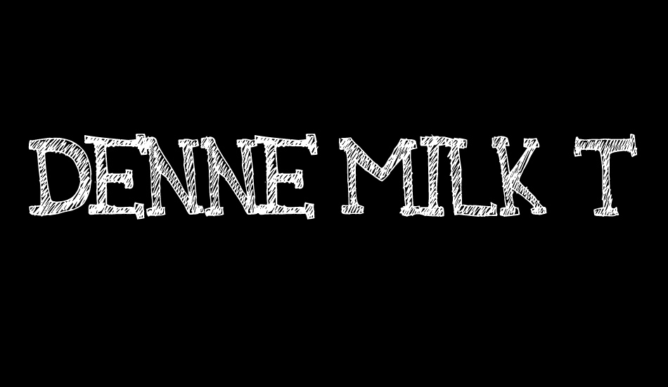 DENNE MILK TEA font big