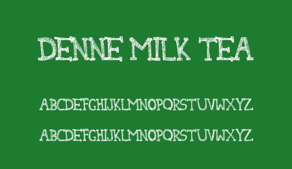 DENNE MILK TEA font