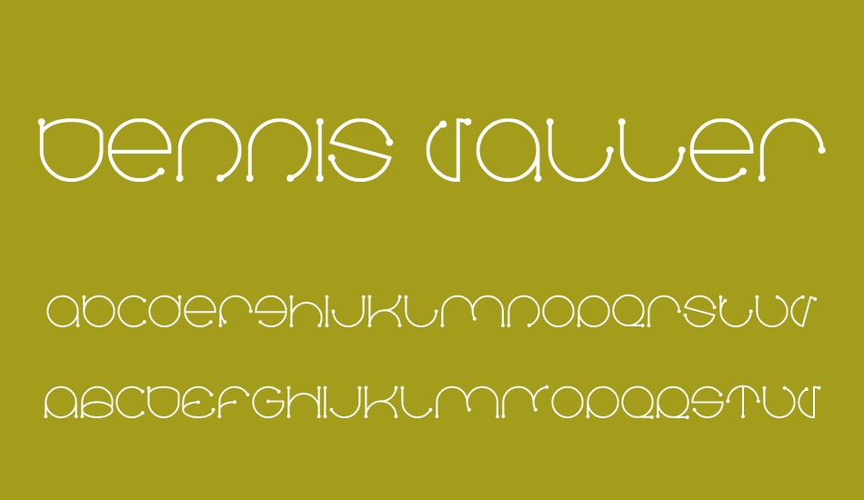 Dennis Vallera font