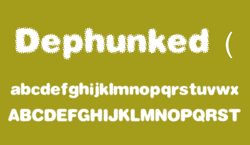 Dephunked (BRK) font