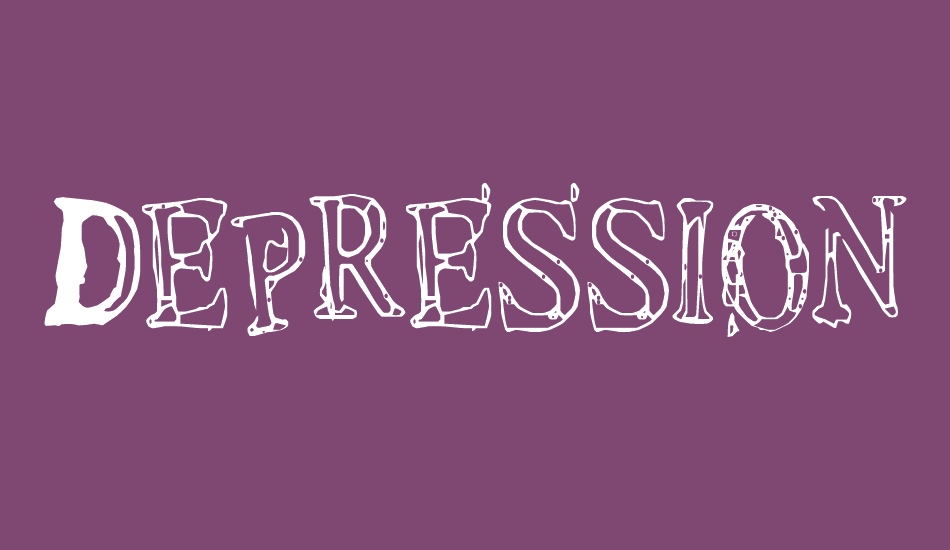 Depressionist v1.0 font big