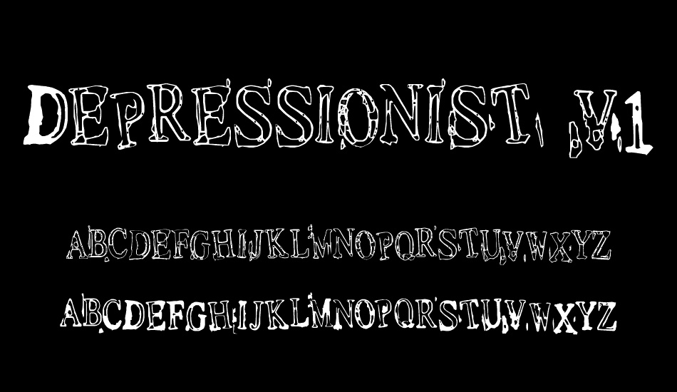 Depressionist v1.0 font