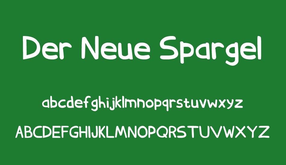 Der Neue Spargel font