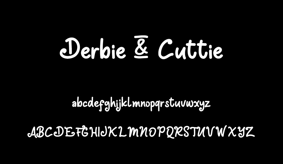 Derbie & Cuttie Demo font