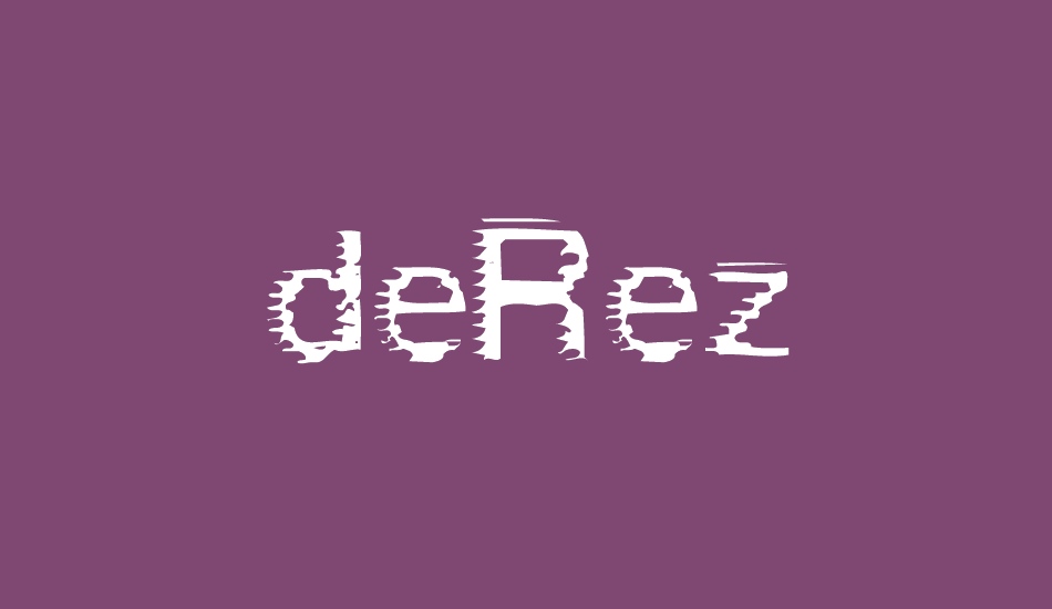 deRez font big