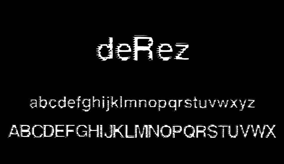 deRez font