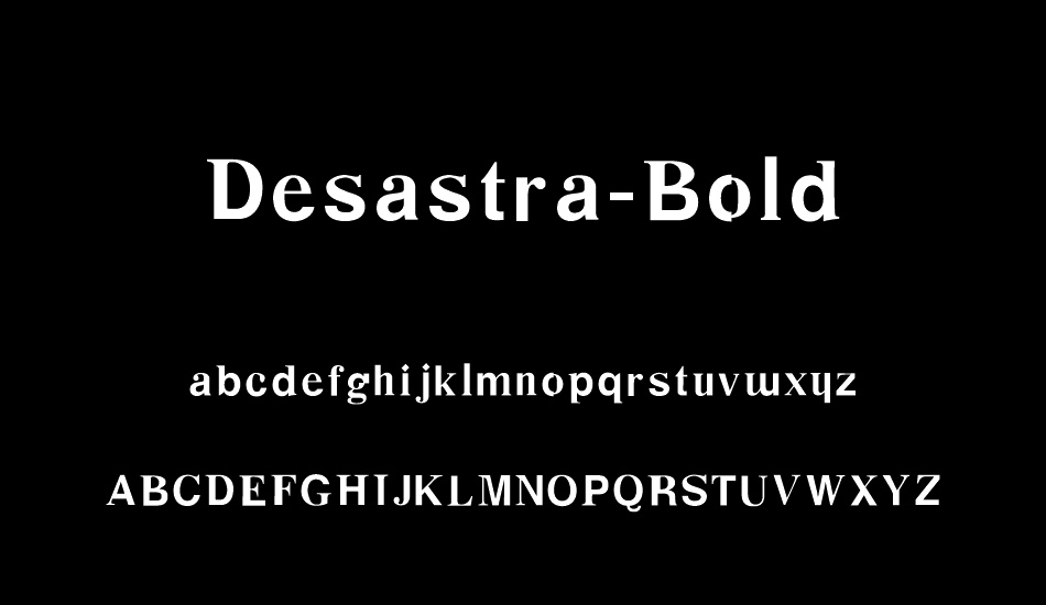 Desastra-Bold font