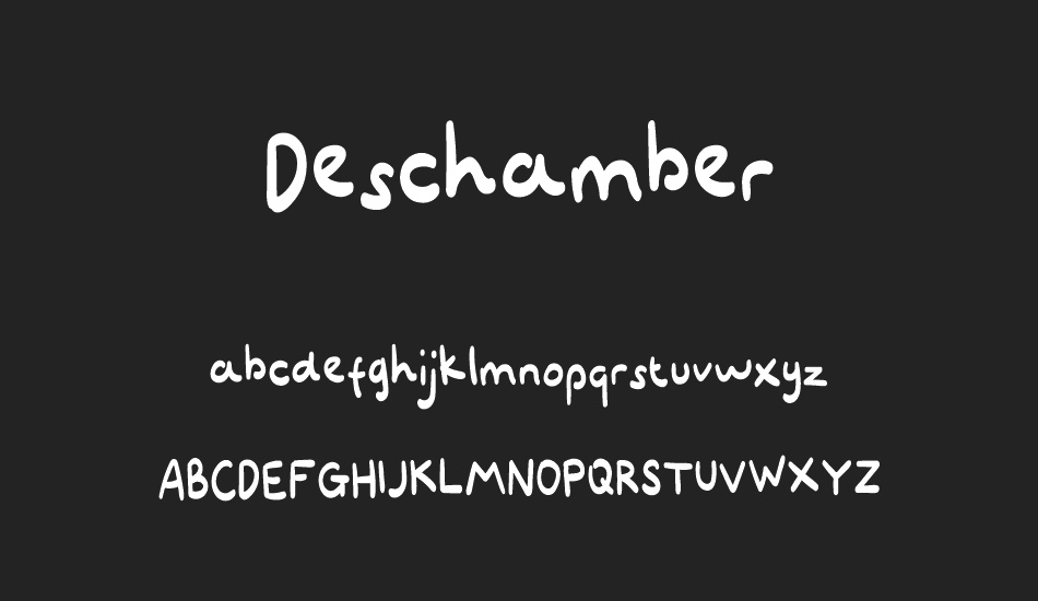 Deschamber font