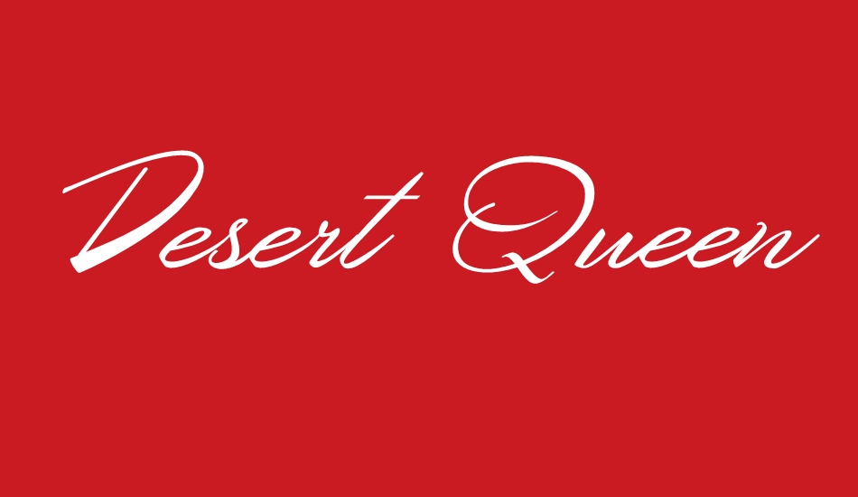 Desert Queen Personal Use font big