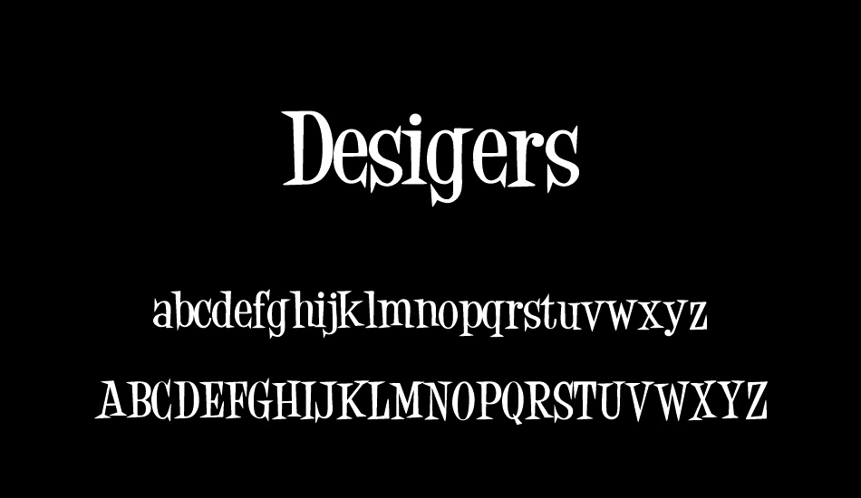 Desigers font