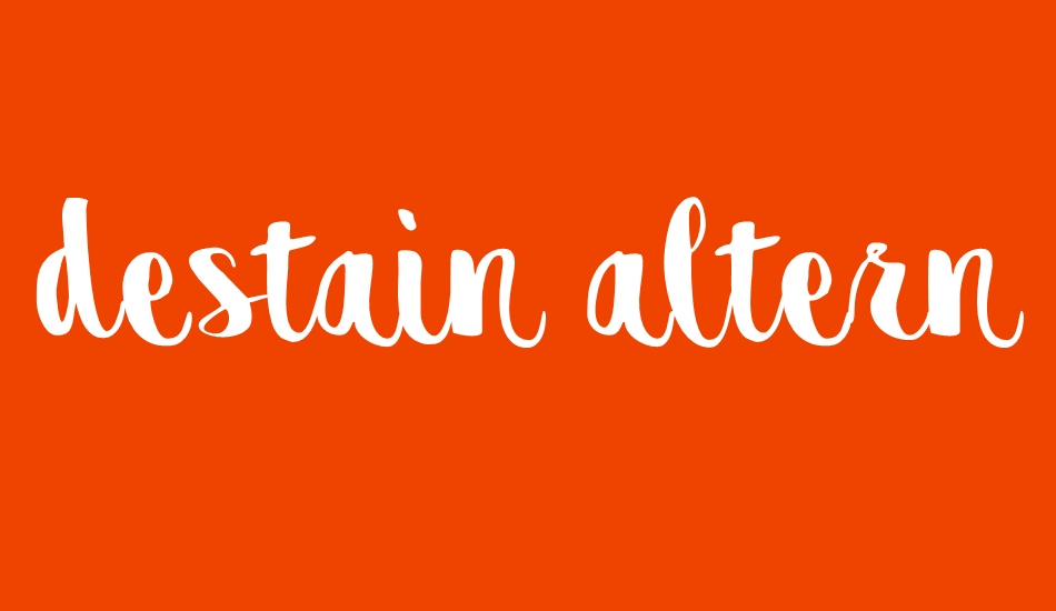 destain alternative font big