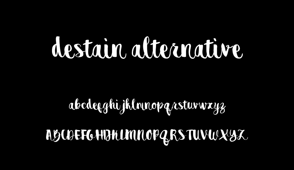 destain alternative font