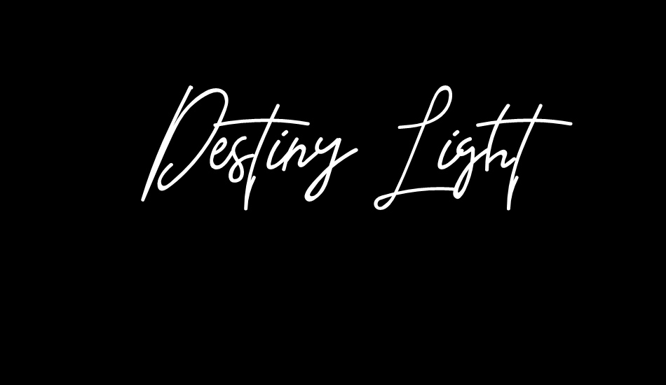 Destiny Light font big