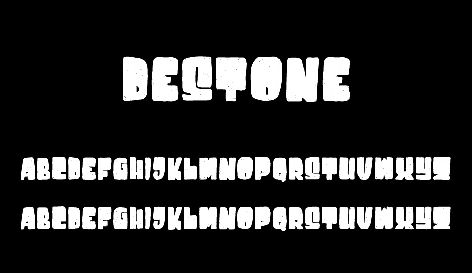 Destone font