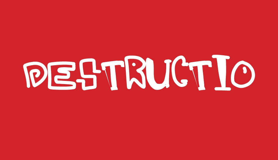 destruction font big