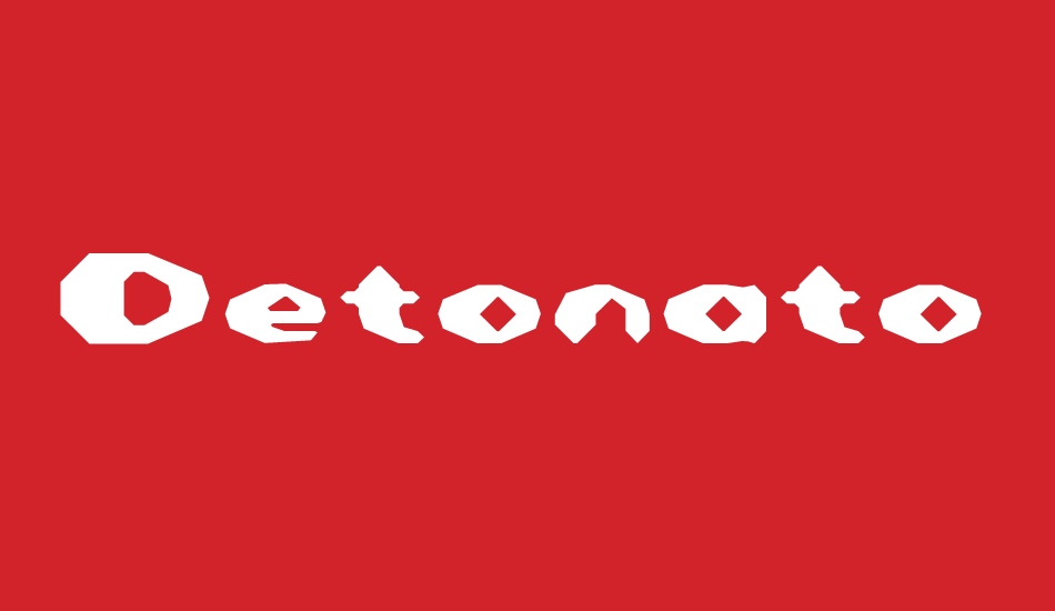 Detonator font big