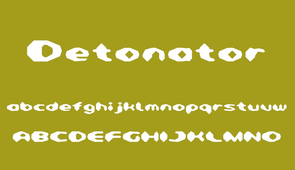 Detonator font