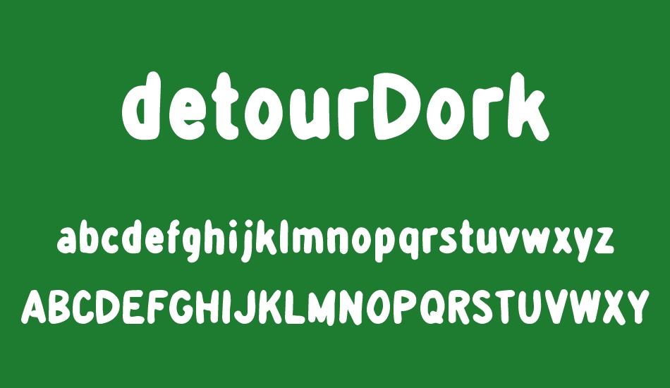 detourDork font