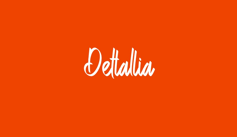 Dettallia Personal Use Only font big