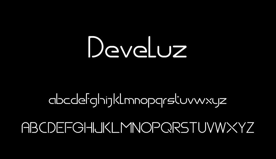 Develuz font