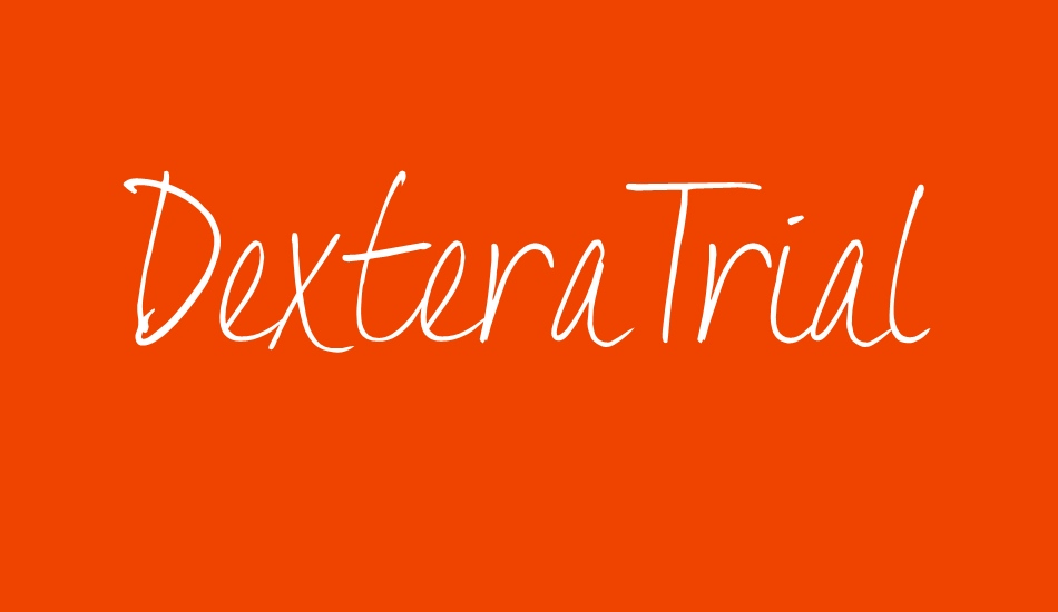 DexteraTrial font big