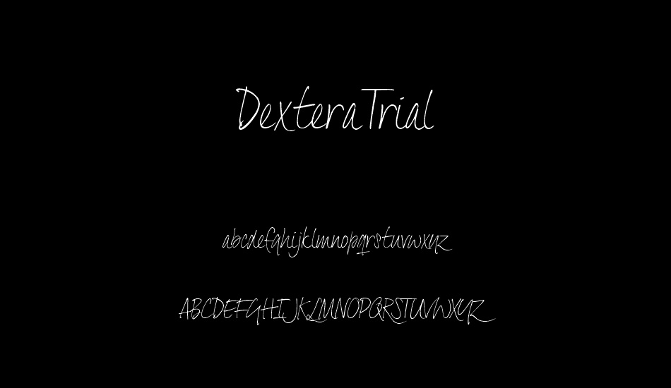 DexteraTrial font