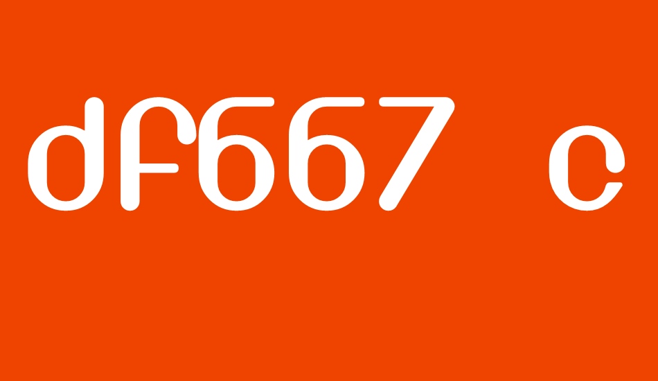 DF667 Chlorine font big