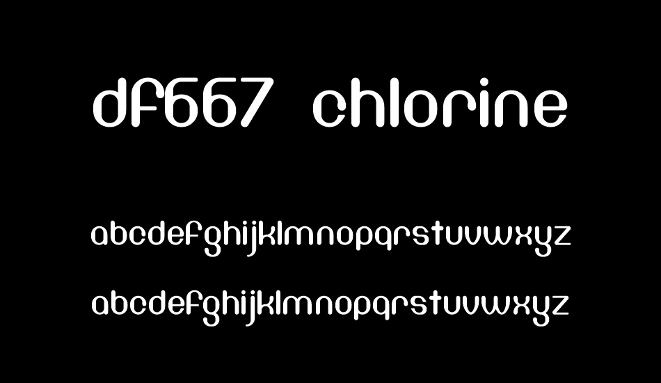 DF667 Chlorine font