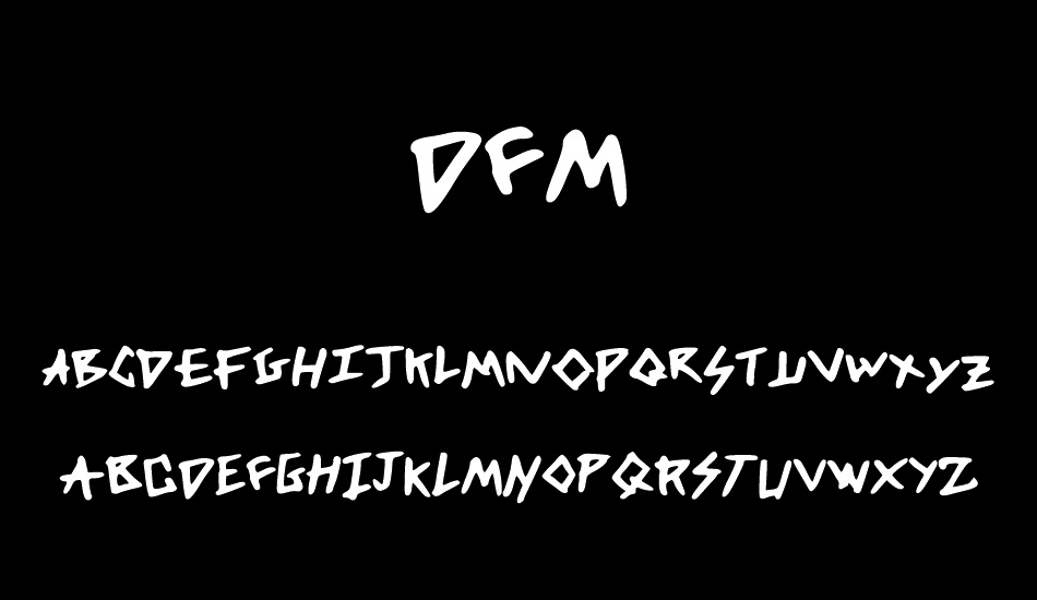 DFM font