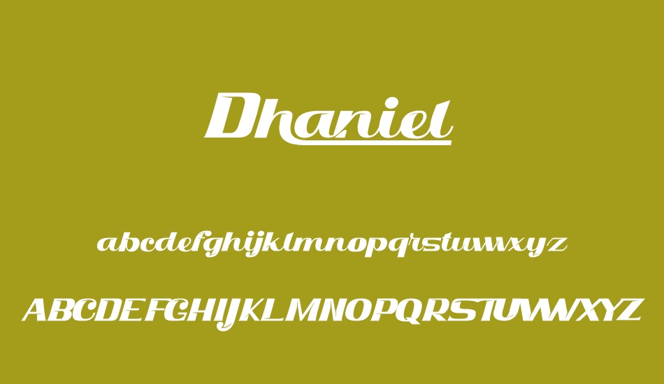 Dhaniel font