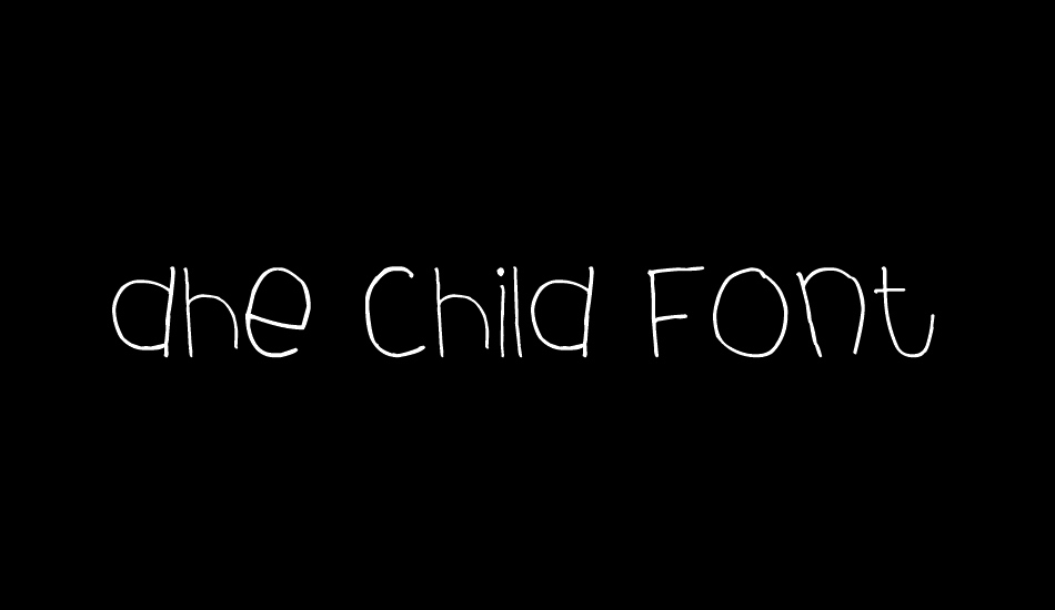 dhe child font font big