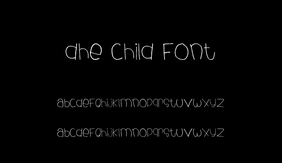 dhe child font font