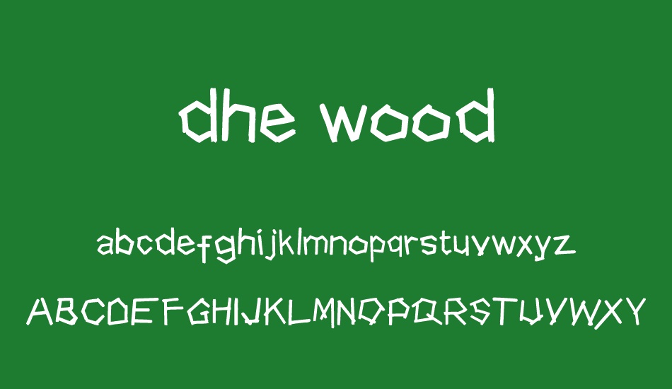 dhe wood font