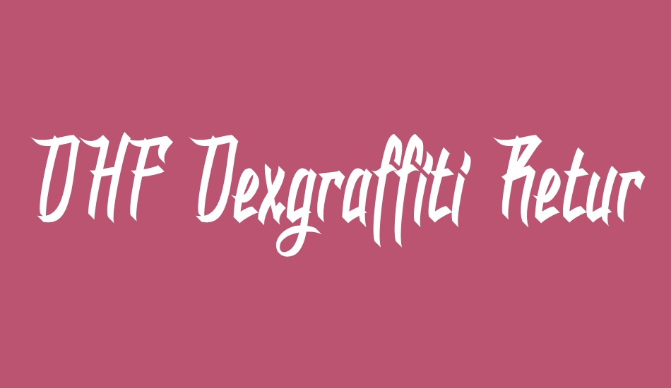 DHF Dexgraffiti Return font big