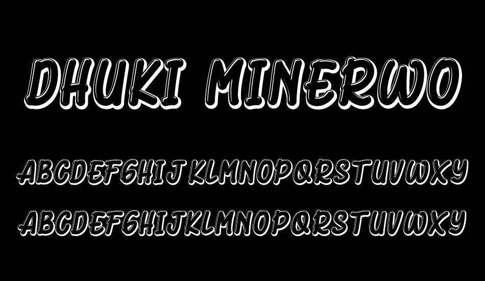 Dhuki Minerwo font