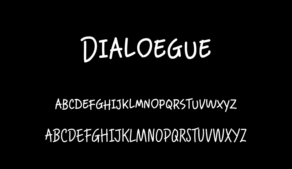 Dialoegue font