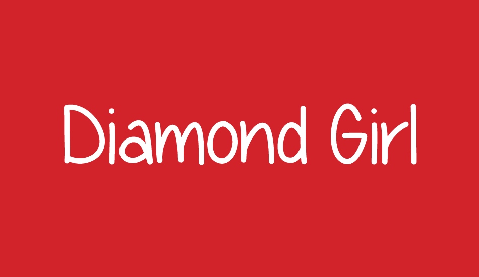 Diamond Girl font big