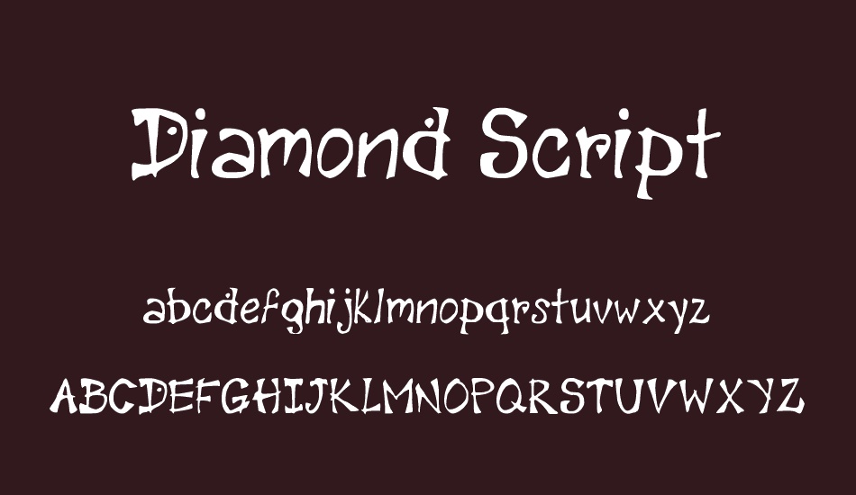 Diamond Script font