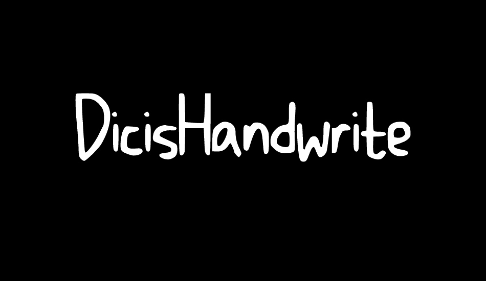 DicisHandwrite font big