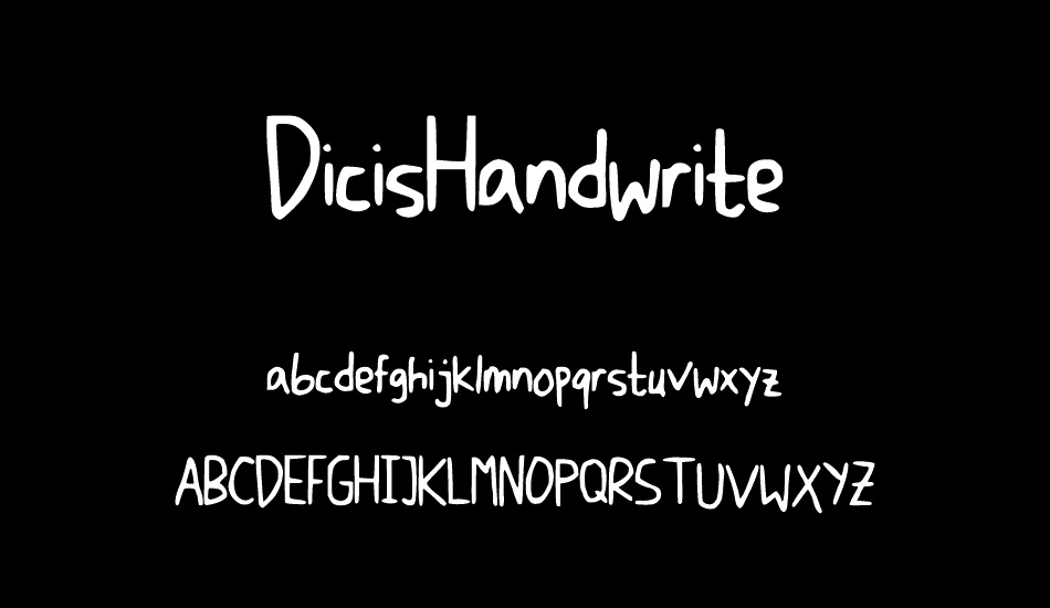 DicisHandwrite font