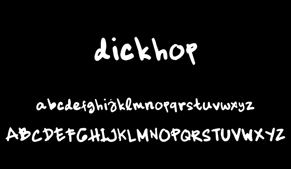 dickhop font