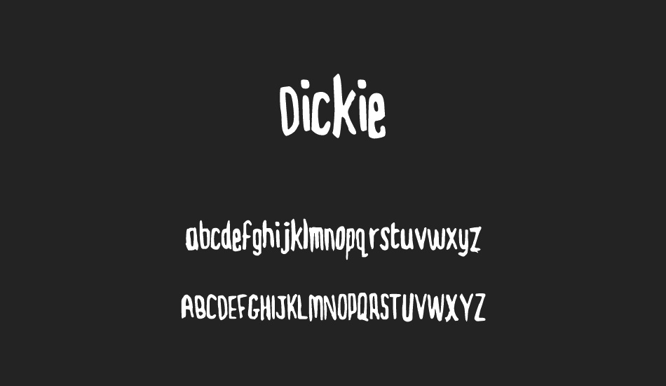 Dickie font