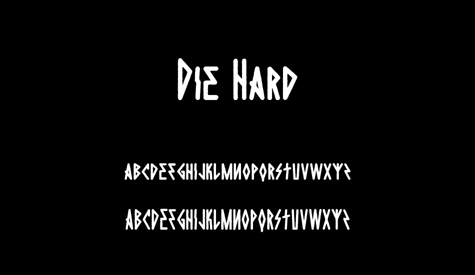 Die Hard font