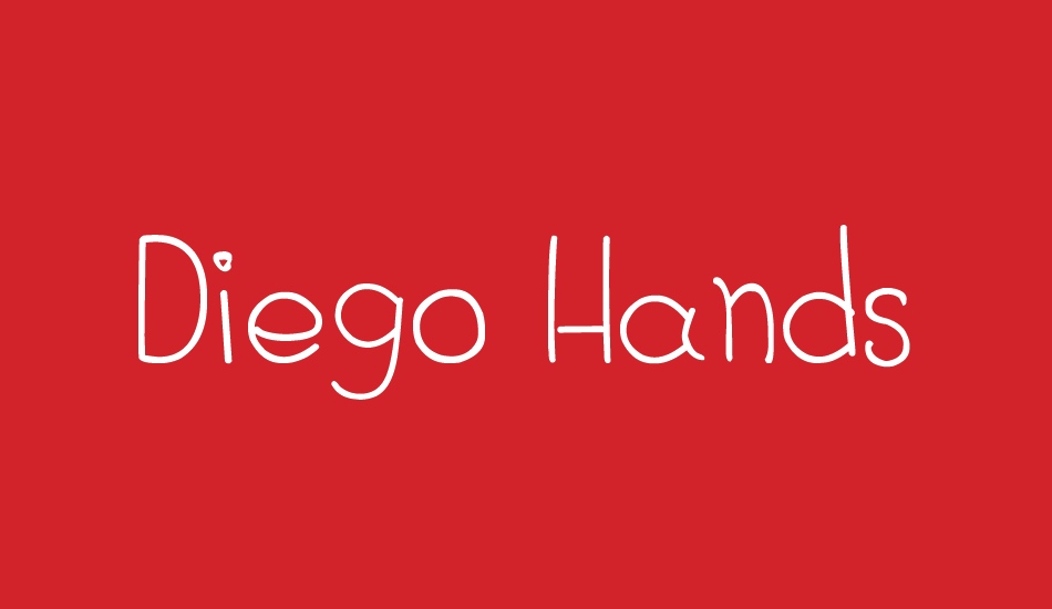 Diego Hands font big