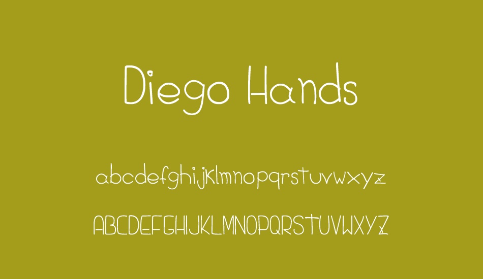 Diego Hands font