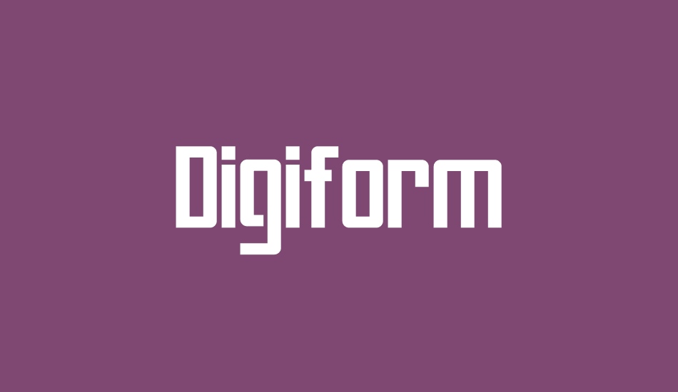 Digiform font big