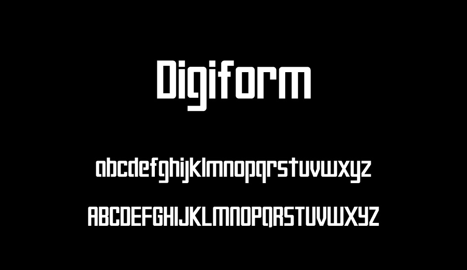 Digiform font