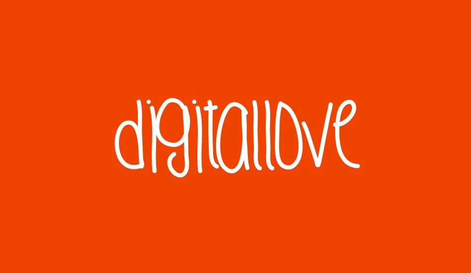 DigitalLove font big